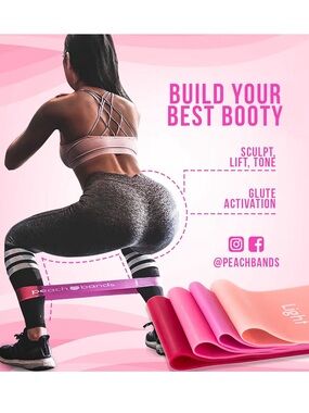 Peach Bands | Resistance Bands Set